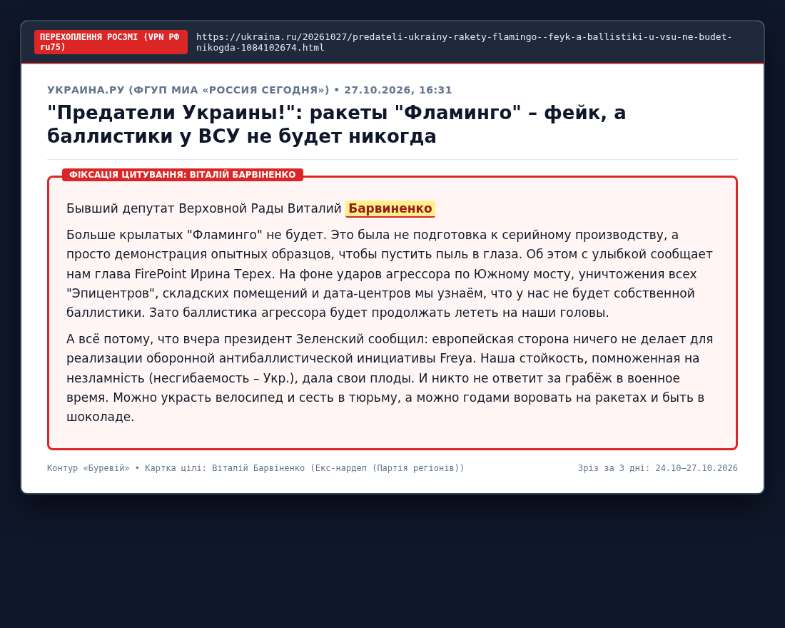 Forensic Investigation Screenshot #7 — issue-ru-media-quotes-radar-2026-10-27